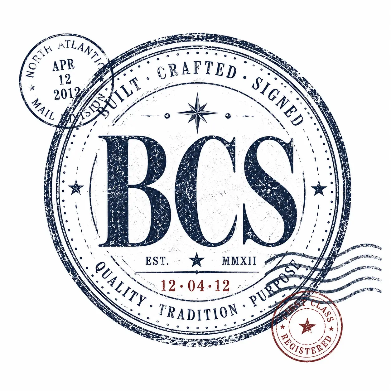 Vintage Big Creek Slim BCS ink stamp